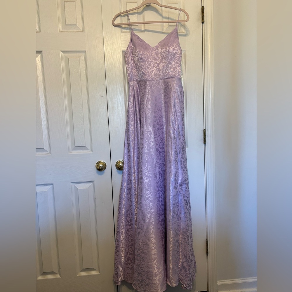 B. Darlin Sleeveless Maxi Prom Dress